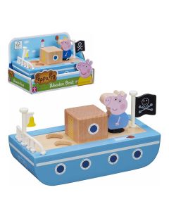 Peppa Pig, drveni brodić i figurica