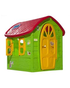 Kućica za igru, 120x113x111 cm, zeleno-žuta