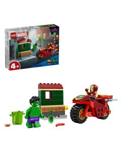 Lego, Marvel, Iron Man na motociklu i Hulk