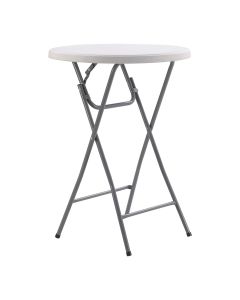 Ovalni barski stol 8, bijele boje