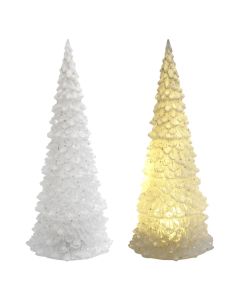 LED božićno drvce 27cm, bijele boje