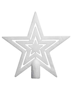 Zvijezda vrh za bor bijeli 18 cm
